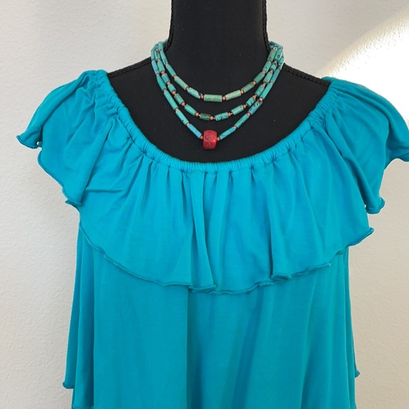 Cable and Gauge Sleeveless Ruffle Top Size S - Picture 3 of 5